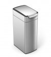 simplehuman TOUCH-BAR SLIM Kosz na Śmieci 40 l / Srebrny