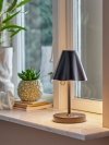 Bloomingville LIANNA Lampka Bezprzewodowa LED / Czarna Matowa