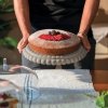 Guzzini TIFFANY Niska Patera z Kloszem do Ciasta 30 cm / Pistacjowa