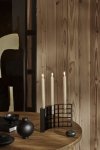 Kristina dam studio MESH Świecznik Stalowy / Czarny