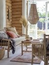 Bloomingville SOLE Sofa z Drewna Bambusowego / Tapicerowane Siedzisko