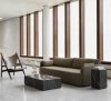 Menu OFFSET Sofa Pojedyncza - Tkanina Kvadrat Odcień Jasnoszary