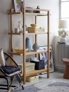 Bloomingville LOUE Fotel Lounge / Czarny Rattan