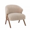 Bloomingville CAMINO Fotel Tapicerowany Boucle / Beżowy