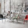 Muuto FIBER SIDE Krzesło z Drewnianą Ramą - Rude