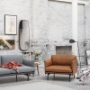 Muuto OUTLINE Fotel - Szary - Tkanina Trio 133 / Czarne Nogi