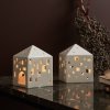 Kähler URBANIA Świecznik Tealight - Domek Biały - Town House
