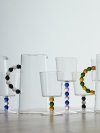 IVV Italy COLLIER Szklanki na Nóżce 300 ml Wysokie 2 Szt. / Niebieskie