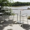 Muuto LINEAR Krzesło Barowe Ogrodowe - Hoker 75 cm / Niebieski