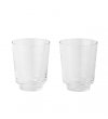 Muuto RAISE Szklanki do Wody 300 ml 2 Szt. Bezbarwny