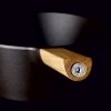 Morso SAUTÉPAN Patelnia 25 cm Żeliwna z Pokrywką - Uchwyt Drewniany