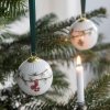 Kähler HAMMERSHØI CHRISTMAS 2024 Bombka Porcelanowa / Zdobiona