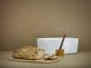 RIG-TIG by Stelton BOX-IT Chlebak - Pojemnik na Chleb z Deską Bambusową - Jasnoszary