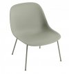 Muuto FIBER LOUNGE Fotel Jasnozielony - Rama Metalowa