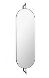 Kristina dam studio ROTATING Obrotowe Lustro Ścienne 185 cm Owalne / Czarne