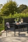 Hübsch VILLA Stalowy Stół Ogrodowy Kwadratowy 90 cm Czarny