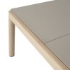 Muuto COUPLE Stolik Kawowy z Ceramicznym Blatem 84x80 cm / Jasny Dąb - Blat Wavy Niebieski Pale Blue