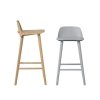 Muuto NERD Hoker - Krzesło Barowe 79 cm Szare