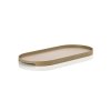ZONE Denmark SINGLES Metalowa Podstawka - Tacka Owalna 35x16 cm Khaki