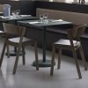 Muuto LINEAR Kwadratowy Ogrodowy Stolik Kawowy 70x70 cm / Pomarańczowy