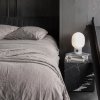 Audo JWDA Lampa Stołowa ze Ściemniaczem / Podstawa Biały Marmur - Klosz Mleczny