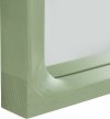 Muuto ARCED Lustro Ścienne w Drewnianej Ramie 80 cm / Jasnozielone