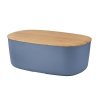 RIG-TIG by Stelton BOX-IT Chlebak - Pojemnik na Chleb z Deską Bambusową - Ciemnoniebieski
