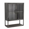 Bloomingville SINDRE Metalowa Półka - Witryna Ścienna / Czarna