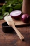 Holm KITCHEN Drewniany Pędzelek do Grillowania z Naturalnym Włosiem