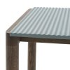Muuto COUPLE Stolik Kawowy z Ceramicznym Blatem 84x80 cm / Jasny Dąb - Blat Wavy Piaskowy Sand