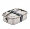 Holm TO GO Stalowy Lunchbox z Widelcem / Srebrny