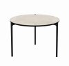Eva Solo SAVOYE Okrągły Stolik Kawowy 60 cm z Ceramicznym Blatem / Czarny - Blat Beżowy