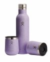 Hydro Flask BUNDLE Zestaw Grzanego Wina - Butelka Termiczna + 2 Kubki / Liliowy