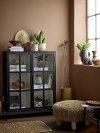 Bloomingville OPAL Witryna - Szafa Przeszklona / Czarna