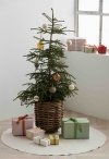Sodahl CHRISTMAS STAR Świąteczna Podkładka - Mata pod Choinkę 120 cm Biała
