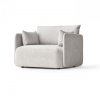 Menu OFFSET Sofa Pojedyncza - Tkanina Kvadrat Odcień Jasnoszary