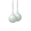 Lyngby Porcelain RHOMBE Bombka Porcelanowa 5 cm Jasnozielona 2 Szt.
