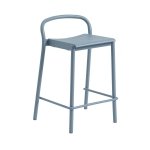 Muuto LINEAR Krzesło Barowe Ogrodowe - Hoker 65 cm / Niebieski