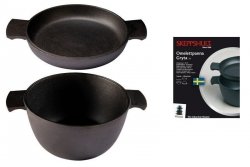 Skeppshult MASTER Zestaw 2 Naczyń Żeliwnych - Garnek 4,5 l + Patelnia 27 cm 