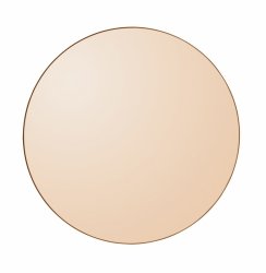 Aytm CIRCUM Lustro Ścienne Okrągłe 50 cm Amber - Tafla Amber
