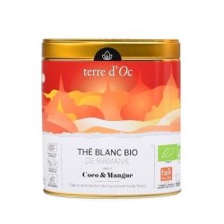 Terre d'Oc WHITE TEA Organiczna Biała Herbata 40g Kokos i Mango