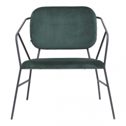 House Doctor KLEVER Krzesło Lounge Chair - Zielone