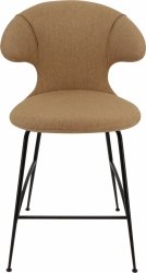 Umage TIME FLIES Hoker - Tapicerowane Krzesło Barowe na Czarnych Nogach 102 cm / Brązowe