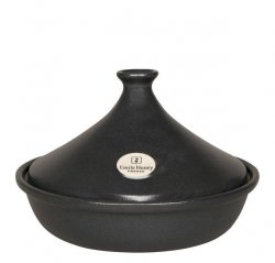 Emile Henry TAGINE Ceramiczne Naczynie do Gotowania 25 cm - Czarne