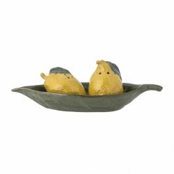 Bloomingville LIMONE Ceramiczna Solniczka i Pieprzniczka na Podstawce