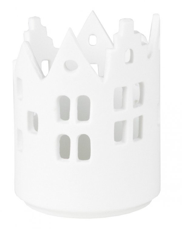Rader HOME Świecznik City Light 7,5 cm Domek Biały