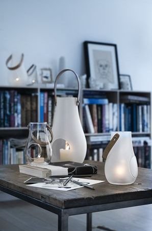 Holmegaard DESIGN WITH LIGHT Lampion - Świecznik Transparentny 16 cm