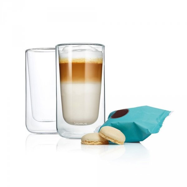 Blomus NERO Szklanki Termiczne do Kawy Latte 320 ml 2 Szt.