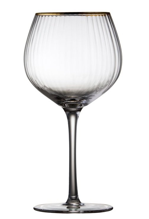 Lyngby Glass PALERMO Kieliszki Koktajlowe / do Aperola 650 ml 4 Szt. Złote