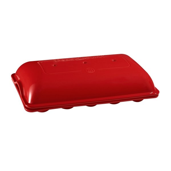 Emile Henry - Ceramiczna Forma do Pieczenia 5 Mini Bagietek - Czerwona